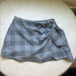 Gray Plaid Women's Skirt